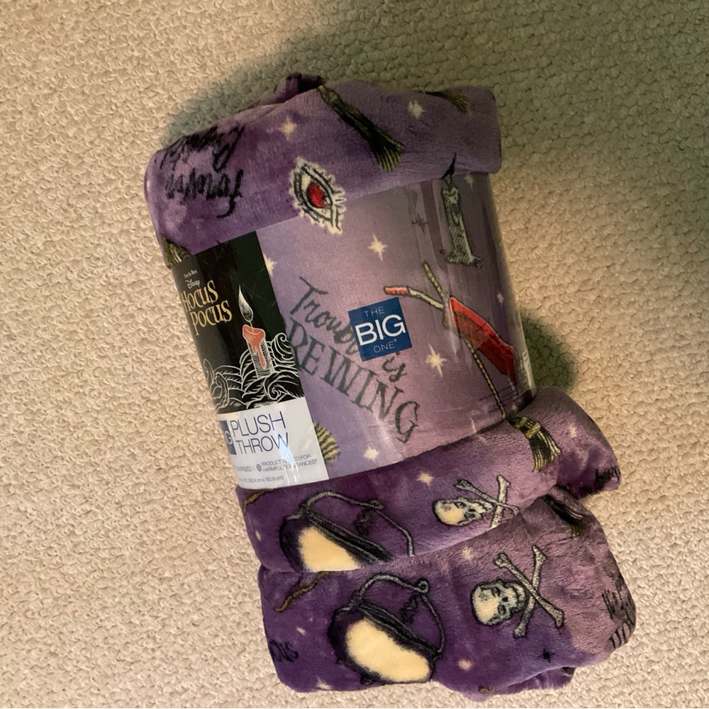 New Large Disney Hocus Pocus Oversized Plush Throw - Picture 3 of 3